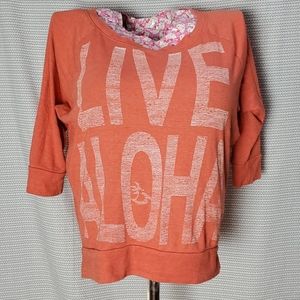 *sold* 🌸 Hawaiian "LIVE ALOHA" sweatshirt